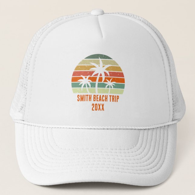 Gorra De Camionero Vacaciones de Reunión Familiar  (Anverso)