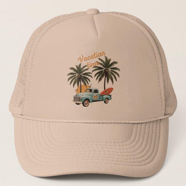 Gorra De Camionero Vacaciones de tiempo (Anverso)