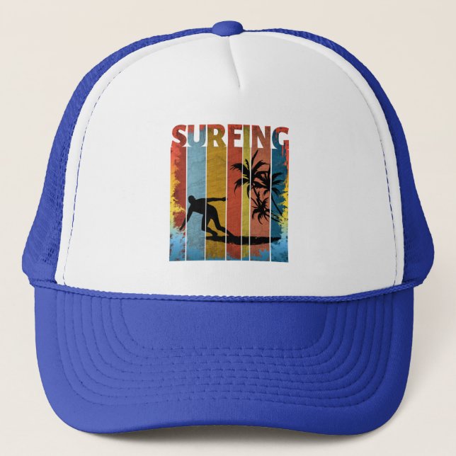 GORRA DE CAMIONERO VACACIONES DE VERANO DE SURF (Anverso)