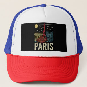 Gorra De Camionero Vacaciones en París, Fiesta en Francia, Torre Eiff