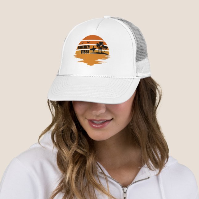 Gorra De Camionero Vacaciones familiares de Summer Vibes (In situ)