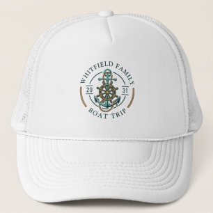 Gorra De Camionero Vacaciones familiares personalizadas Viaje náutico