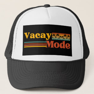 GORRA DE CAMIONERO VACACIONES MODO PALMA ÁRBOL VACACIONES FAMILIARES