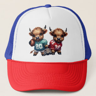 Gorra De Camionero Vacas de las Tierras Altas y Fútbol