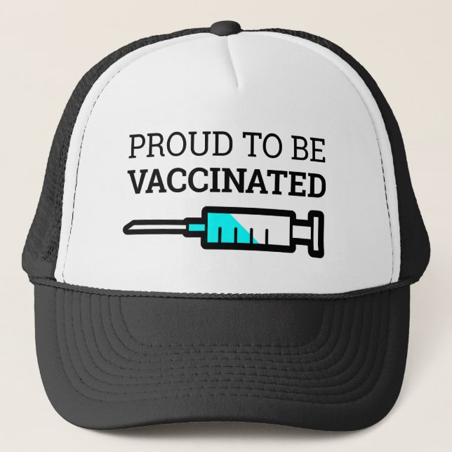 Gorra De Camionero Vacuna Covid-19 | Orgulloso De Ser Vacunado (Anverso)