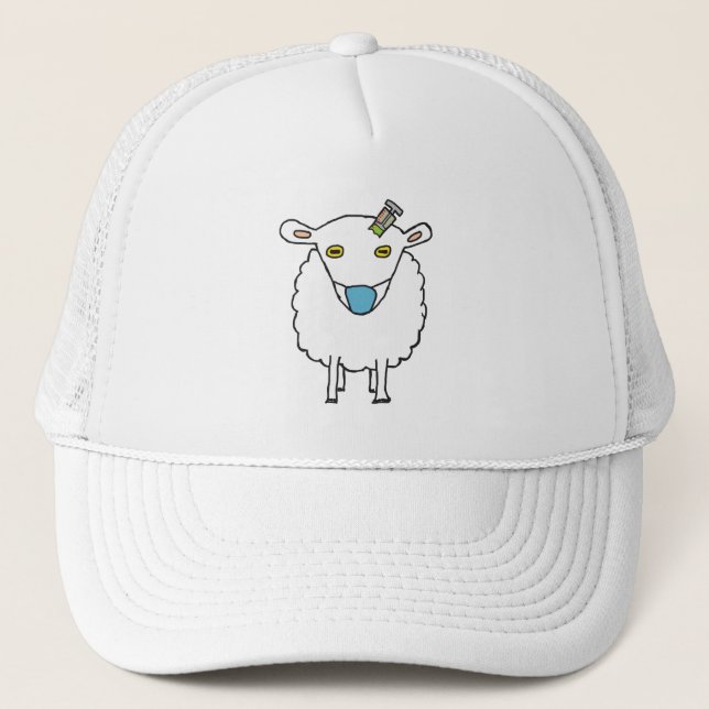 Gorra De Camionero Vacunación de ovejas anti vax (Anverso)
