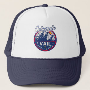 Gorra De Camionero Vail Colorado Mountain Retro Sunset Souvenirs