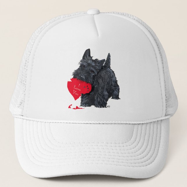 Gorra De Camionero Valentín del Terrier Escocés (Anverso)