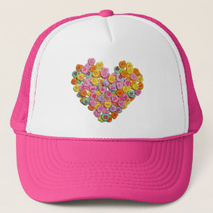 Gorra De Camionero Valentine Candy Hearts Heart