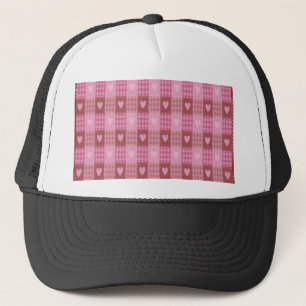 Gorra De Camionero Valentine Hearts Plaid