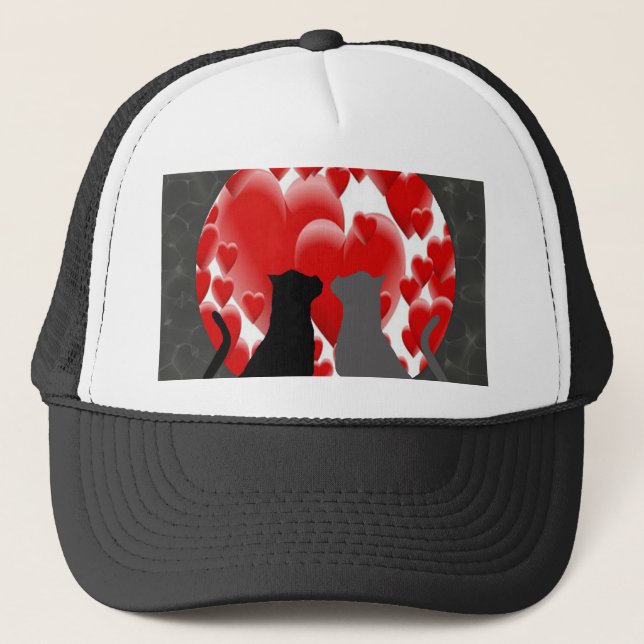 Gorra De Camionero Valentine Kitties (Anverso)
