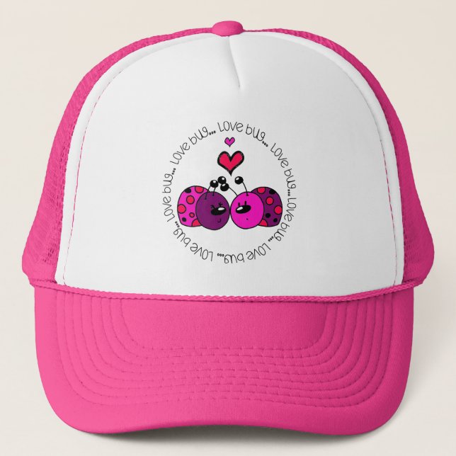 Gorra De Camionero Valentine Love Bug (Anverso)