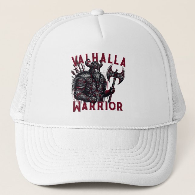 Gorra De Camionero Valhalla Warrior (Anverso)