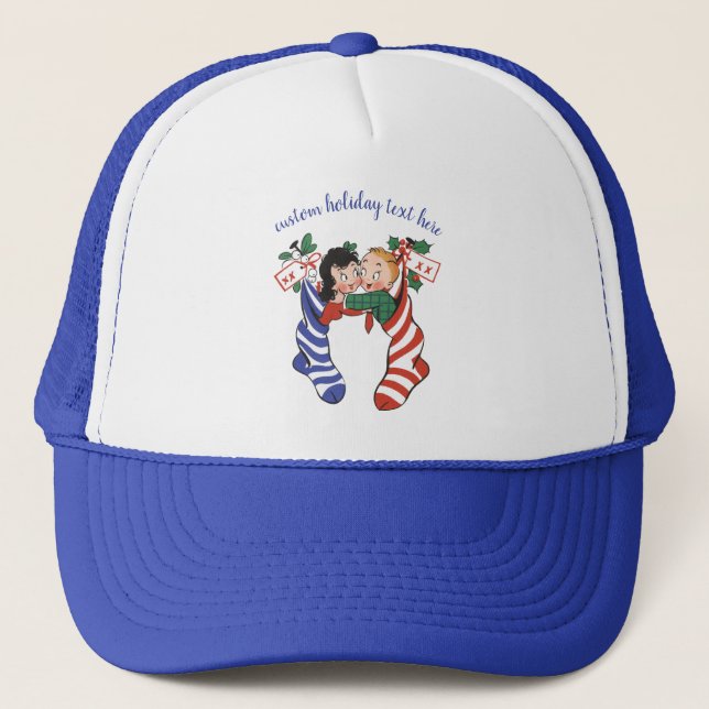 Gorra De Camionero Vallas de Navidad antiguas con sabor (Anverso)