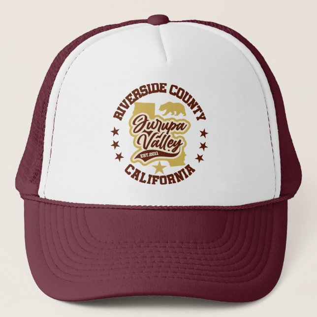 Gorra De Camionero Valle de Jurupa, California (Anverso)