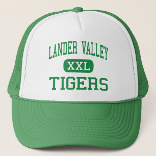 Gorra De Camionero Valle del Lander - tigres - alto - Lander Wyoming