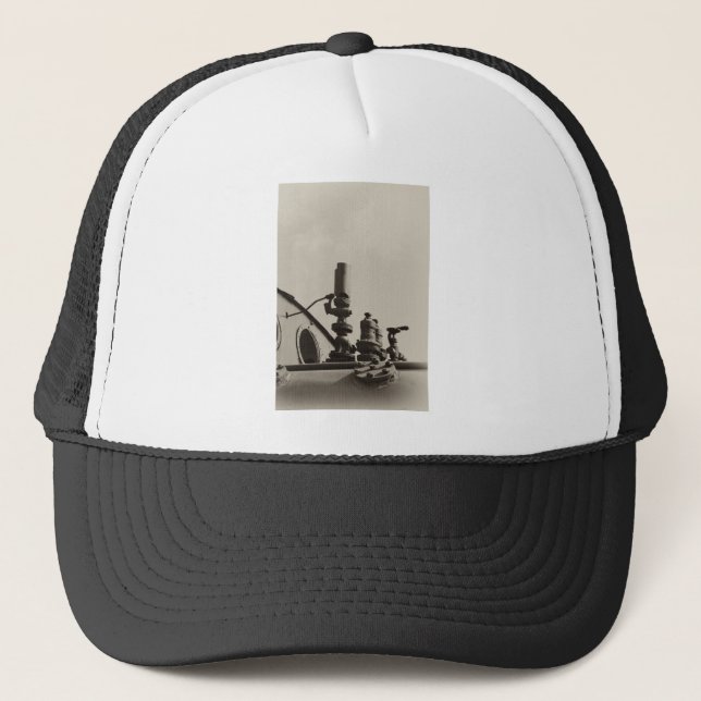 Gorra De Camionero Válvula de bocina de la locomotora (Anverso)