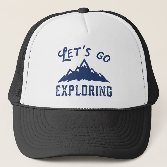 Gorra De Camionero Vámonos a Explorar (Anverso)
