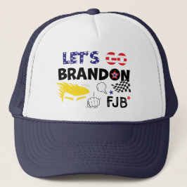 GORRA DE CAMIONERO VAMOS A BRANDON CON TRUMP