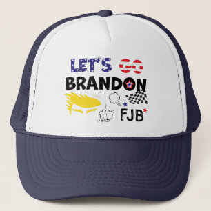 GORRA DE CAMIONERO VAMOS A BRANDON CON TRUMP
