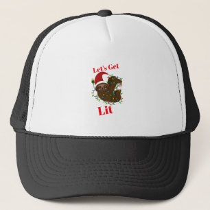 Gorra De Camionero Vamos a conseguir Navidades livianos Sloth