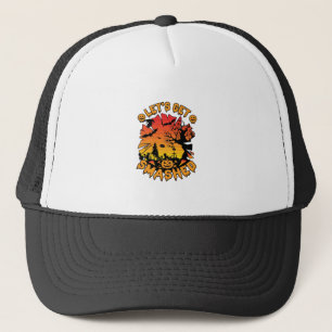 Gorra De Camionero Vamos a Destrozar Calabaza de Halloween Árbol Espe