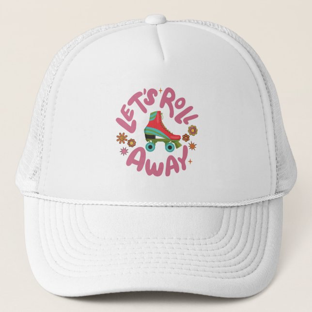 Gorra De Camionero Vamos a eliminar los patines de patinaje (Anverso)