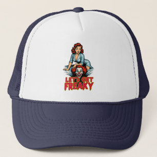 Gorra De Camionero Vamos a Enloquecer – Pin-Up Retro & Payaso Espeluz