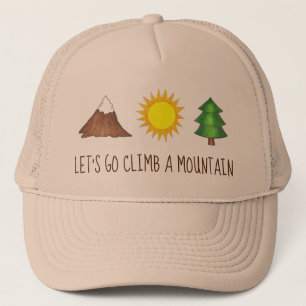 Gorra De Camionero Vamos a escalar un campamento de sol en un pino de