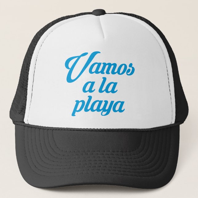 GORRA DE CAMIONERO VAMOS A LA PLAYA (Anverso)