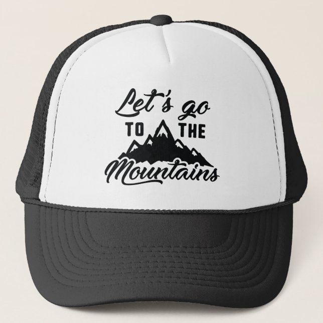 Gorra De Camionero Vamos a las montañas (Anverso)