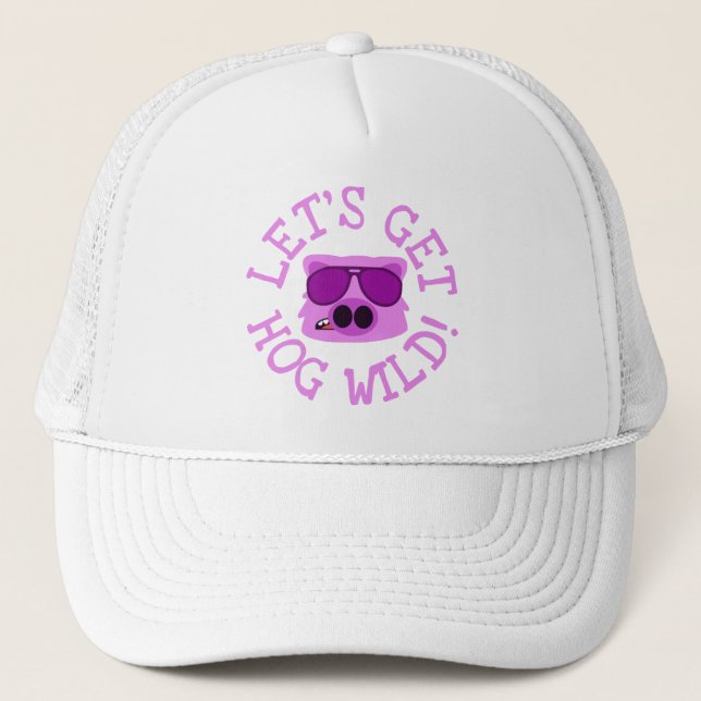 Gorra De Camionero Vamos a tener a Hog Wild (Anverso)