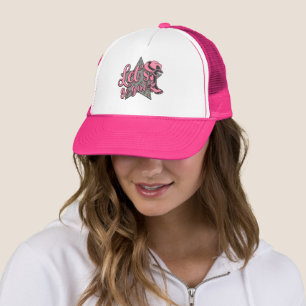 Gorra De Camionero Vamos Chica Botín Occidental Rosa Vaquera