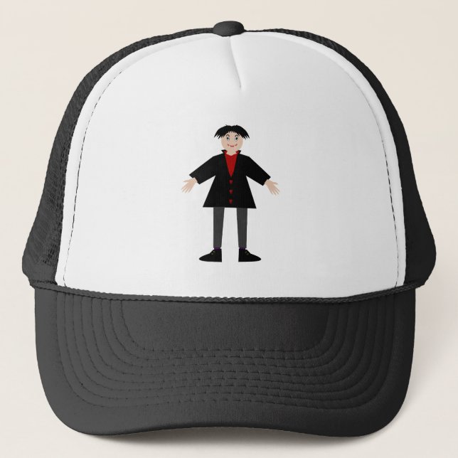 Gorra De Camionero Vampiro de Cute Halloween (Anverso)