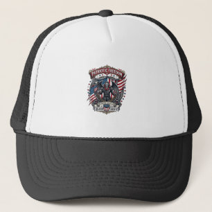 Gorra De Camionero Vampiro Patriótico Señor de la Libertad Horror Mon