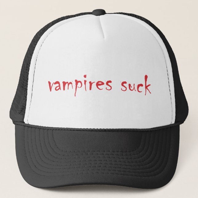 Gorra De Camionero ¡Vampiros Suck! (Anverso)