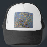 Gorra De Camionero Van Gogh Almond Blossom<br><div class="desc">Serie de pintura natural Vincent Van Gogh - Florencia de almendras en tonos azules</div>
