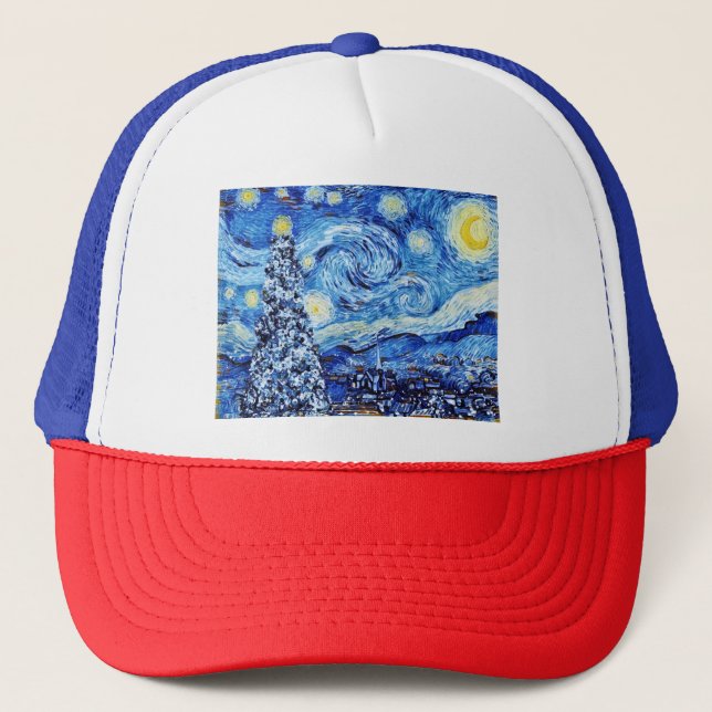 Gorra De Camionero Van Gogh - La noche estrellada - Publicación de Na (Anverso)