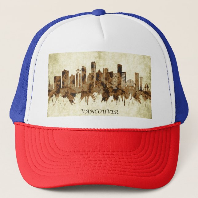 Gorra De Camionero Vancouver Canada Cityscape (Anverso)