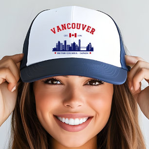 Gorra De Camionero Vancouver Canada Skyline   Classic Canadian City