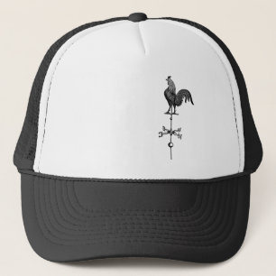 Gorra De Camionero Vane del clima de gallo vintage