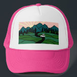 Gorra De Camionero Vanlife in the Mountains Sunrise Sunset<br><div class="desc">¡Echa un vistazo a este gorra genial con un campervan en las montañas! ¡Chequea mi tienda para más!</div>