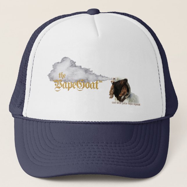 Gorra De Camionero Vape | Cabra de Vape por VapeGoat (Anverso)