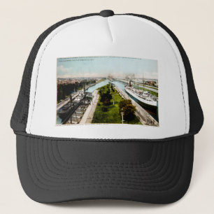 Gorra De Camionero Vapor en las cerraduras, Sault Ste.Marie, Michigan