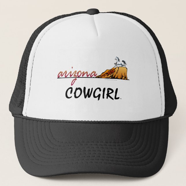 Gorra De Camionero Vaquera de Arizona de la CAMISETA (Anverso)