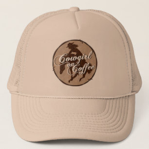 Gorra De Camionero "Vaquera en casquillo del café"