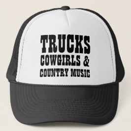Gorra De Camionero Vaqueras y música country de los camiones