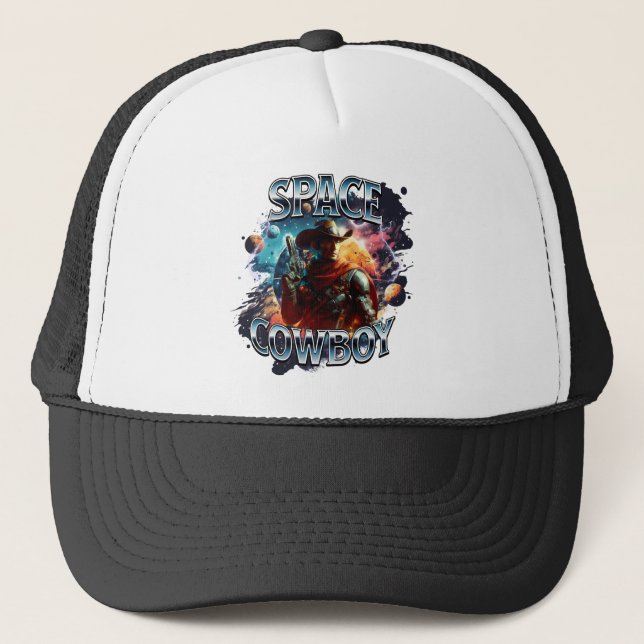 Gorra De Camionero Vaquero Del Espacio Real En El Espacio Ultraterres (Anverso)