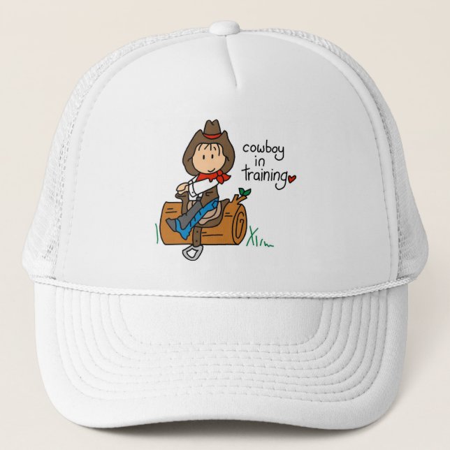 Gorra De Camionero Vaquero en camisetas y regalos del entrenamiento (Anverso)