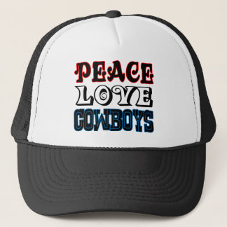 Gorra De Camionero Vaqueros del amor de la paz